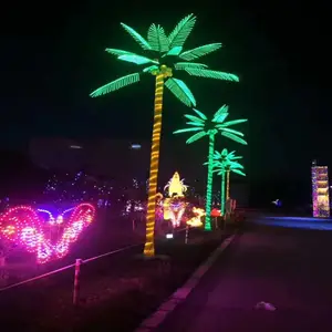 smart christmas decoration lights fancy artificial coconut palm led coconut palm tree light