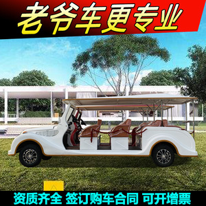 Vehículo Turístico Eléctrico Retro de 8-11 Asientos, 64V, Carrocería de Acero, Auto Clásico para Recorridos en Hoteles y Zonas Turísticas - Product Image 5