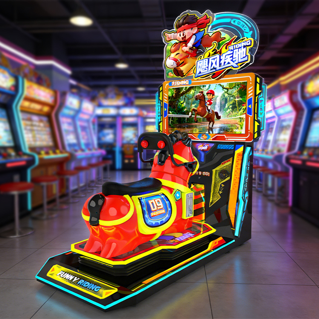 Kising Electronic Jockey Coin-Operated Horse Riding Arcade Single-Player Horse Racing Game Machine 1-Year Warranty Indoor Use
