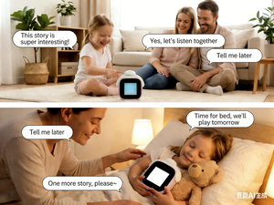 AI Talking Toys XDT Voice Wake-Up Smart Alarm Clock for Toddlers WiFi Enabled AI Conversation App <b>Remote</b> <b>Control</b> 16GB <b>Storage</b> - Product Image 5