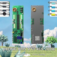 Baterai Li-ion Lifepo4 LTO 16S 48V 200A dengan Penyeimbang Aktif untuk Inverter Energi Rumah Tangga 2A PCBA JKBMS PB2A16S20P 2 OZ Tembaga