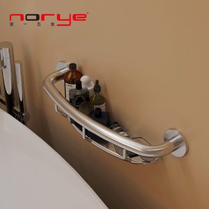 Norye 304 Acero inoxidable 2 en 1 Barra <span class=keywords><strong>de</strong></span> agarre Estante <span class=keywords><strong>Baños</strong></span> Moderno Montado en la esquina-<span class=keywords><strong>Moda</strong></span> original Fábrica <span class=keywords><strong>de</strong></span> China Servicios OEM - Product Image 3