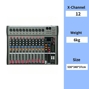 FLALWREO CT-12 Profesional 12-Kanal 30W Sistem Musik <span class=keywords><strong>Mixer</strong></span> Daya Tinggi dengan Suara Surround dan 2 Output Stereo Sistem Suara - Product Image 2