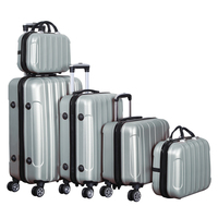 Valise à roulettes moderne légère sur mesure, fabrication professionnelle chinoise, ensemble de bagages ABS 4 roulettes pivotantes