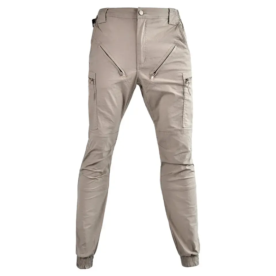 Vente en gros Pantalon cargo de jogging skinny extensible à poches zippées pour hommes, pantalon cargo pour la survie, équipement tactique, pantalon de combat