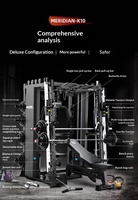 Structure de musculation en métal pour la maison, machine Smith, banc de musculation, presse à haltères, appareil d'entraînement multifonctionnel, non pliable