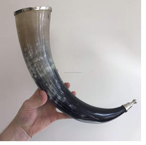 ฮอร์นดื่มที่ไม่ซ้ำกันและกล่องไม้และแตรน้ำกำหนดเองได้ไวกิ้งสำหรับดื่มเบียร์และปรับขนาดได้ - Product Image 6