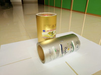 Papier laminé en aluminium pour l'emballage du beurre, emballages en aluminium imprimés pour le chocolat, papier en aluminium