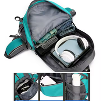 Sac à dos de randonnée en plein air tendance et imperméable 55L, 20 pièces, sac à dos unisexe décontracté pour l'escalade et le trekking, logo personnalisé MKW4109