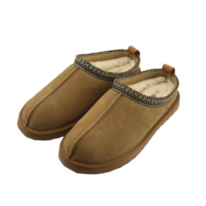 Sepatu Bot Salju Bulu Asli dengan Tali Kepang untuk Luar Ruangan dan Dalam Ruangan - Product Image 1