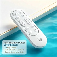 Control Remoto Inalámbrico RF de 12 Teclas JCXK para Cubierta de Piscina, Plástico ABS, OEM, ODM, Suministro de Fábrica Personalizado