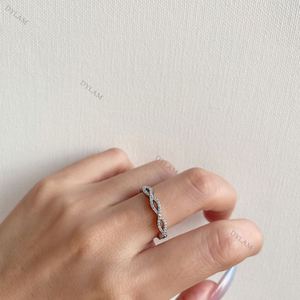Dylam Unique <b>Silver</b> Fashion Trendy Accessories for Online Shops S925 Sterling <b>Silver</b> <b>Rings</b> Eternity <b>Cross</b> Wave Designs for Girl - Product Image 4