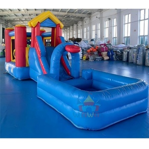 Castillo Inflable Multifuncional 5 en 1 Comercial, Tobogán Acuático <span class=keywords><strong>con</strong></span> <span class=keywords><strong>Piscina</strong></span>, Tobogán Portátil para Niños para <span class=keywords><strong>Alquiler</strong></span> - Product Image 5