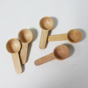 Cuillère doseuse en bois jetable de 10 g pour le thé, le café, le <span class=keywords><strong>sel</strong></span>, le sucre, le miel, cuillères en bois, vente en gros, logo personnalisé - Product Image 5