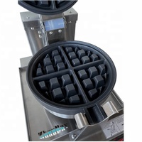 Nouveau gaufrier rotatif en acier inoxydable avec panneau de commande mécanique
