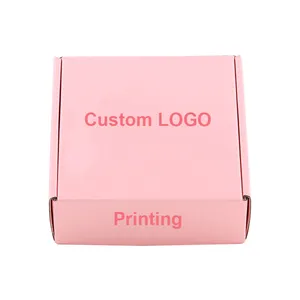 Custom Craft Kraft Papier Doos Leuke Roze Kleine Verpakking Papier Gift Boxs Met Uw Eigen Logo