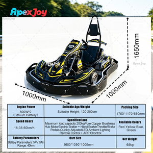 Kart électrique ApexJoy STAR Prime haute vitesse 800W*2 à double moteur 60km/h pour adultes et enfants, OEM, location FEC, vente en gros B2B, <span class=keywords><strong>buggy</strong></span> à profit maximal - Product Image 3