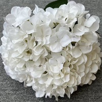 Fleur d'hortensia rose artificielle de haute qualité en gros, grande tête, en tissu simulé, pour le Nouvel An, les événements et la Saint-Valentin