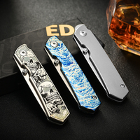 Couteau EDC en alliage de titane PioneerEDC Gr5 & M390, haute dureté, couteau tactique multifonctionnel portable pour la survie en plein air