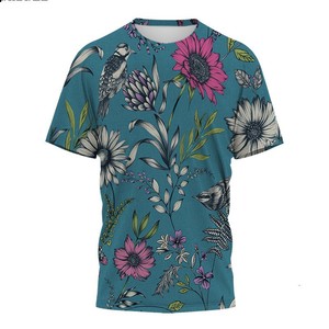 T-shirt pour homme, imprimé 3D crâne rose, coupe classique, manches courtes, logo sur le devant, tissu tricoté - Product Image 2