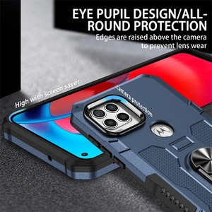 Étui de protection hybride antichoc Flying Armor en TPU+PC avec anneau métallique rotatif à 360° et support magnétique pour voiture - Product Image 6