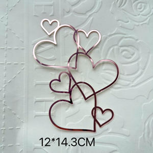 Décorations de <span class=keywords><strong>Gâteau</strong></span> Or Argent Rouge <span class=keywords><strong>Simple</strong></span> Décoration de <span class=keywords><strong>Gâteau</strong></span> Dessert Cuit Amour Saint Valentin Acrylique Cake Topper - Product Image 6