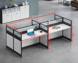 Muebles de oficina modulares modernos Centro de llamadas Grupo Oficina Personal Escritorio Estación de trabajo para empleados - Product Image 6