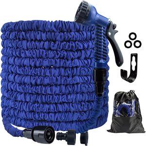 <strong>100</strong> ft Expandable Flexible Garden <strong>Hose</strong> Pipe Anti Kink with 7 Function Water Spray Gun Magic <strong>Hose</strong> - Product Image 1