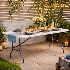 Mesa Plegable Reforzada de Alta Resistencia para Camping, Buffet, Bodas, Mercados, Fiestas en el Jardín, Puestos de Venta, Picnic y Eventos - Product Image 5