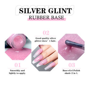 <span class=keywords><strong>Cos</strong></span> Beauty - Base de Goma con Brillo Plateado, Estilo Francés, Color Nude - Product Image 3