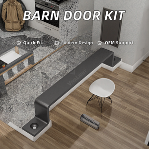 <b>Barn</b> <b>Door</b> <b>Hardware</b> Kit MARRIED MRD-023 Premium Quality ODM/OEM Modern Simple Design Handles for Wood <b>Doors</b> Easy Installation - Product Image 2
