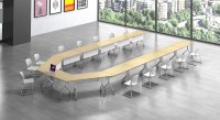 Meubles de formation pliables de bureau, table de salle pliable portable réglable avec roulettes, bureau et chaises pliables pour réunion, ordinateur portable