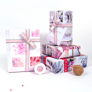 Alta calidad al por mayor 80g 50*70cm Día de San Valentín papel de embalaje Kraft blanco papel de regalo - Product Image 6