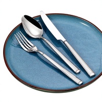 Ensemble de couverts de mariage au design créatif, couteau, cuillère, fourchette en acier inoxydable 304, ensemble de couverts avec poignée en colonne romaine, ensemble de couverts en or
