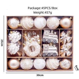ชุดของตกแต่งเทศกาลคริสต์มาสมนุษย์ขนมปังขิงแบบพรีเมียม45ชิ้น - Product Image 6