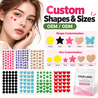 Patchs anti-acné les plus vendus : Patchs hydrocolloïdes colorés, de style dessin animé et en forme d'étoile qui dissimulent les imperfections.