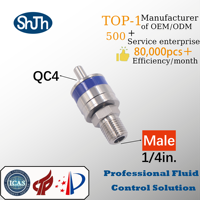 Connecteurs rapides haute pression de type Swagelok, forgés, en acier inoxydable 316, filetage extérieur NPT, sans vanne, raccords mâles, ASME