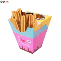 Boîte à gaufres en papier avec impression de logo personnalisée de qualité alimentaire
