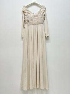 Bettergirl 2024 donna autunno moda nuove donne Sexy monospalla senza schienale cintura di tè Color latte abito a <span class=keywords><strong>maniche</strong></span> <span class=keywords><strong>lunghe</strong></span> - Product Image 3