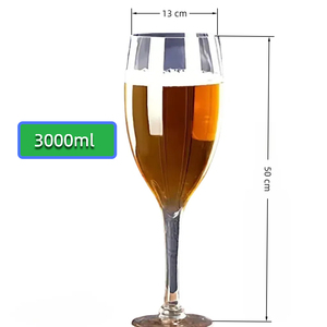 Tasse en verre à liqueur transparente Mega 3000ml Tasse à bière en cristal de haute qualité Creative Durable Barware for Water and Wine Beverage Gift - Product Image 5