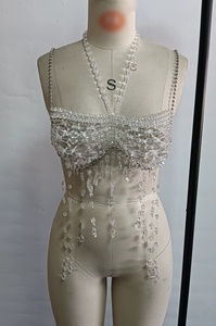 10636 Nouveau haut à perles colorées avec col et extérieur ornés - Product Image 5