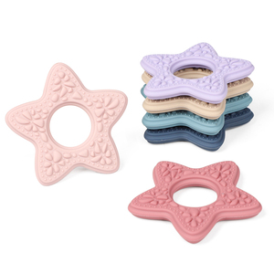Juguete Sensorial y <span class=keywords><strong>Mordedor</strong></span> Newsun de Grado Alimenticio, Libre de BPA, en Forma de Estrella de Mar, de Silicona Suave, para Bebés de 0 a 24 Meses, Unisex - Product Image 1