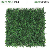 Panneaux de haie artificielle en buis 50x50cm (20x20 po) pour mur végétal, résistants à l'eau, écologiques, type Milan Ivy, vente en gros