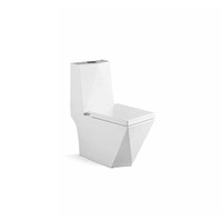 Ensemble de cuvette de toilette Wc en céramique blanche Siphon monobloc de haute qualité