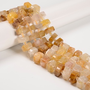 Perle di Pietra Naturale Sfaccettate a Forma di Ruota 8x15mm: Agata Oceanica, Apatite, <span class=keywords><strong>Amazzonite</strong></span>, Lapislazzuli, Pietra di Luna, Quarzo Curativo - <span class=keywords><strong>Gioielli</strong></span> Certificati GIC - Product Image 5