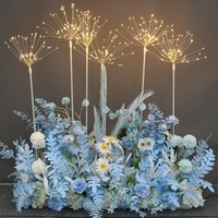 Ailes d'ange géantes en métal lumineuses LED colorées décoratives de mariage