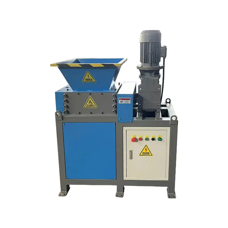 China Automatic Used Car Tyre Recycling Shredders Machine Prices Double Shaft Plastic Shredder Plant Waste Tire Shredder