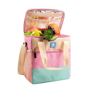 กระเป๋าเก็บความเย็นขนาดใหญ่แบบมีฉนวนกันความร้อน ป้องกันการรั่วซึม ทนทาน ใช้แช่แข็งได้ พร้อมสายสะพายไหล่ปรับได้ รับทำโลโก้ตามสั่งจากผู้ผลิต รุ่น 2026 - Product Image 3