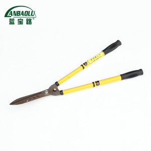 Cisailles à haies Lanbaolu 300 mm, lame en acier inoxydable, manche jaune, outil de jardinage pour la taille des arbustes et des buissons - Product Image 4