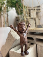 Figurine en bois sculptée à la main personnalisée, Pinocchio 26 cm, pour la décoration du salon, du bureau, de la collection